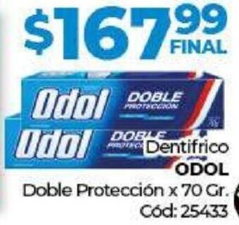 Diarco Dentifrico ODOL Doble Protección x 70 Gr. Cód: 25433 oferta