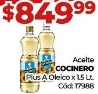 Diarco Aceite COCINERO Plus A Oleico x 1.5 Lt. oferta
