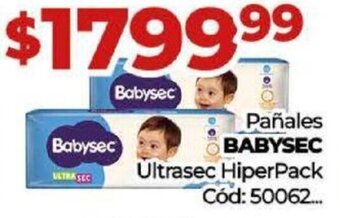 Diarco Pañales BABYSEC Ultrasec HiperPack oferta