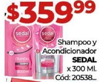 Diarco Shampoo y Acondicionador SEDAL x 300 MI. oferta