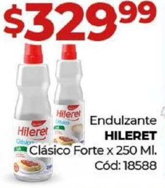 Diarco Endulzante HILERET Clásico Forte x 250 ML oferta