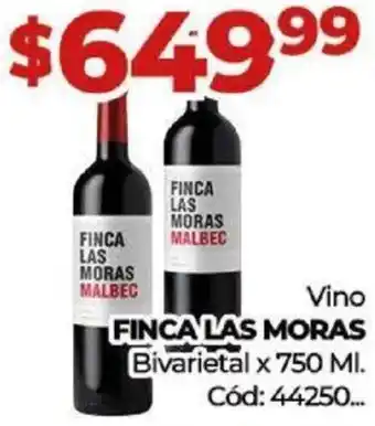 Diarco Vino FINCA LAS MORAS Bivarietal x 750 ML oferta
