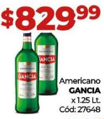 Diarco Americano GANCIA x 1,25Lt oferta