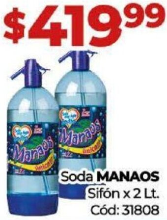 Diarco Soda MANAOS Sifón x 2 Lt. oferta