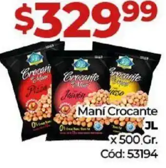 Diarco Maní Crocante JL x 500 Gr. oferta
