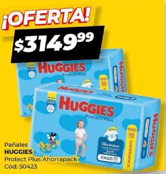 Diarco Pañales HUGGIES Protect Plus Ahorrapack Cód: 50423 oferta