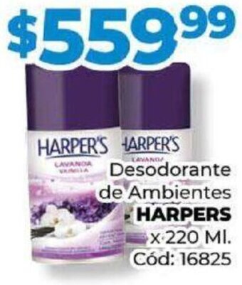 Diarco Desodorante de Ambientes HARPERS x 220ml oferta