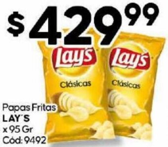 Diarco Papas Fritas LAY'S x 95 Gr oferta