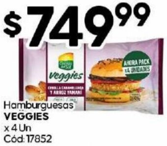 Diarco Hamburguesas VEGGIES x 4 Un Cód: 17852 oferta