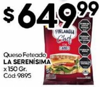 Diarco Queso Feteado LA SERENÍSIMA x 150 Gr. Cod: 9895 oferta