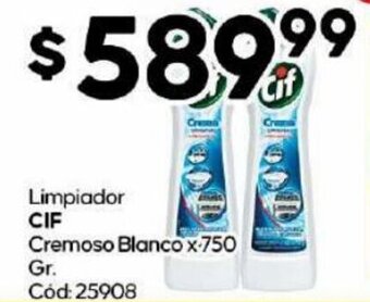 Diarco Limpiador CIF Cremoso Blanco x-750 Gr. oferta