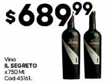 Diarco Vino IL SEGRETO x 750 MI. oferta