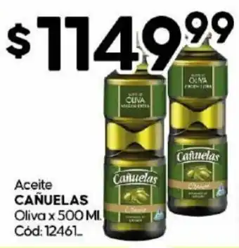 Diarco Aceite CAÑUELAS Oliva x 500 MI. Cód: 12461 oferta