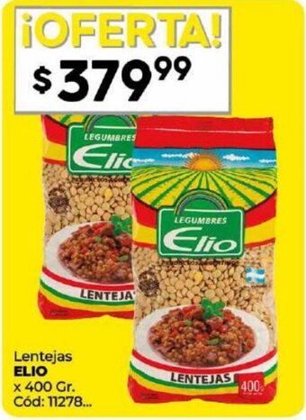 Diarco Lentejas ELIO x 400 Gr. oferta
