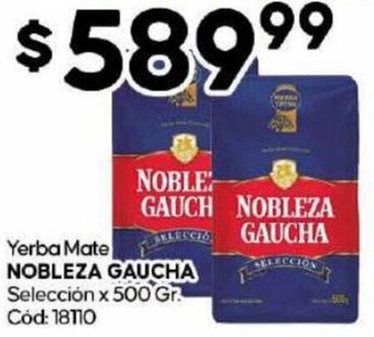 Diarco Yerba Mate NOBLEZA GAUCHA Selección x 500 Gr. Cód: 18110 oferta