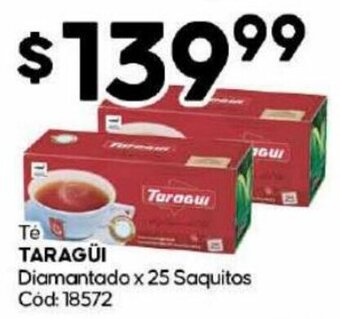 Diarco Te TARAGÜI Diamantado x 25 Saquitos Cod: 18572 oferta