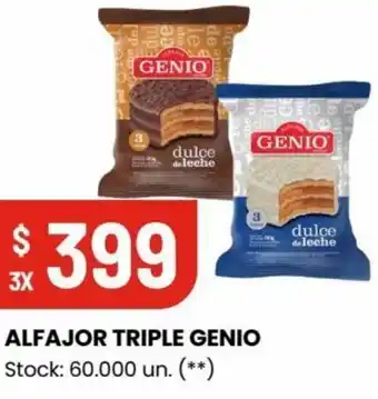 Changomas ALFAJOR TRIPLE GENIO oferta