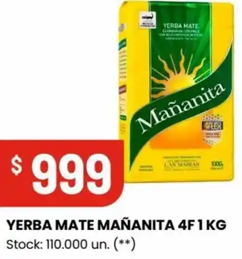 Changomas YERBA MATE MAÑANITA 4F 1 KG oferta