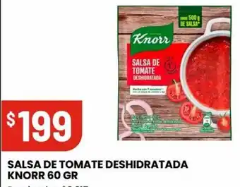 Changomas SALSA DE TOMATE DESHIDRATADA KNORR 60 GR oferta