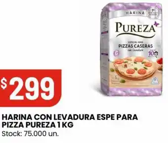 Changomas HARINA CON LEVADURA ESPE PARA PIZZA PUREZA 1 KG Stock: 75.000 un. oferta