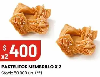 Changomas PASTELITOS MEMBRILLO X2 oferta