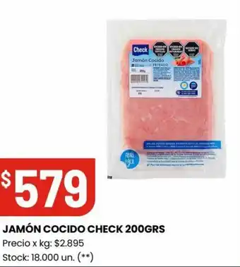 Changomas JAMÓN COCIDO CHECK 200GRS oferta
