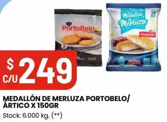 Changomas MEDALLÓN DE MERLUZA PORTOBELO/ ÁRTICO X 150GR oferta