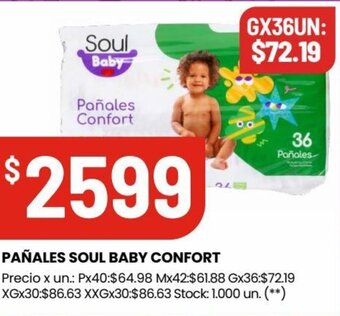 Changomas PAÑALES SOUL BABY CONFORT oferta