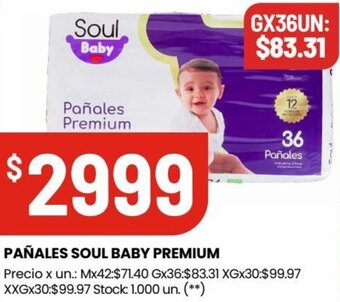 Changomas PAÑALES SOUL BABY PREMIUM oferta