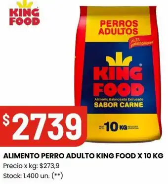 Changomas ALIMENTO PERRO ADULTO KING FOOD X 10 KG oferta