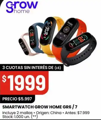 Changomas SMARTWATCH GROW HOME GR6/7 oferta