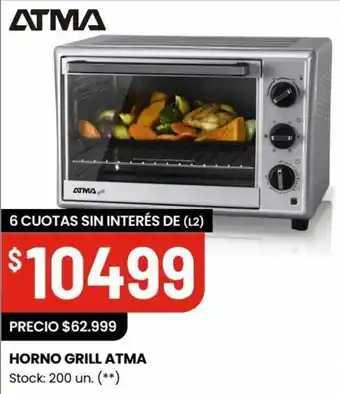 Changomas HORNO GRILL ATMA oferta