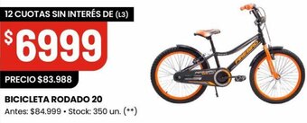 Changomas BICICLETA RODADO 20 oferta