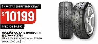 Changomas NEUMÁTICO FATE HORIZON II 165/70 - R13 79T oferta
