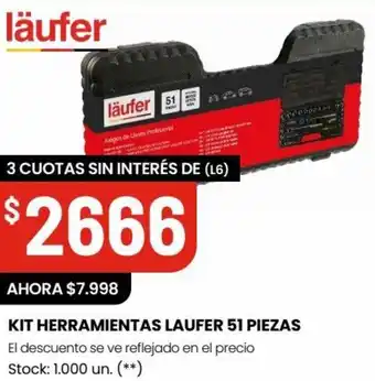 Changomas KIT HERRAMIENTAS LAUFER 51 PIEZAS oferta