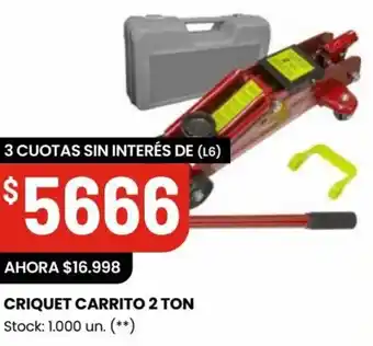 Changomas CRIQUET CARRITO 2 TON oferta