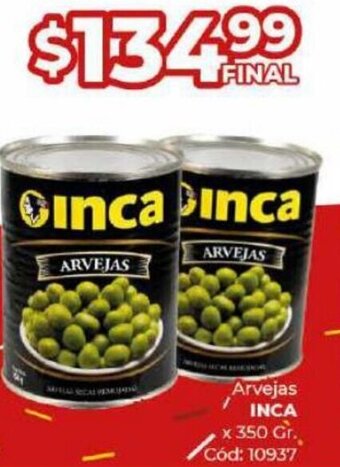 Diarco Arvejas INCA x 350gr oferta