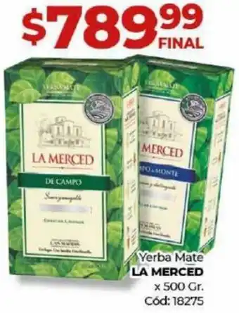 Diarco Yerba Mate LA MERCED x 500 Gr. Cód: 18275 oferta