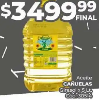 Diarco Aceite CAÑUELAS Girasol x5 Lt. oferta