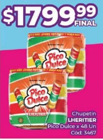 Diarco Chupetin LHERITIER Pico Dulce x 48 Un oferta