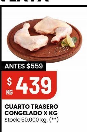 Changomas Cuarto trasero congelado x kg oferta