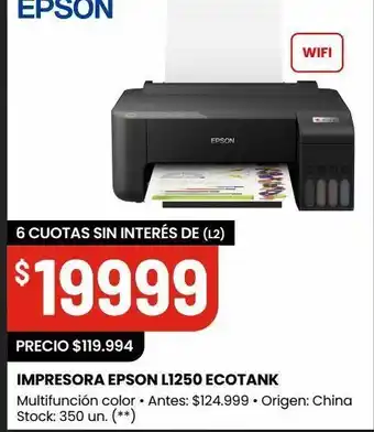 Changomas Impresoras epson oferta