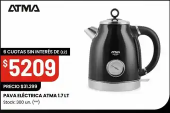 Changomas Pava electrica atma 1.7l oferta