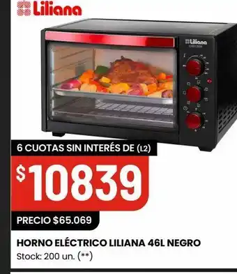 Changomas Horno eléctrico liliana 46l oferta