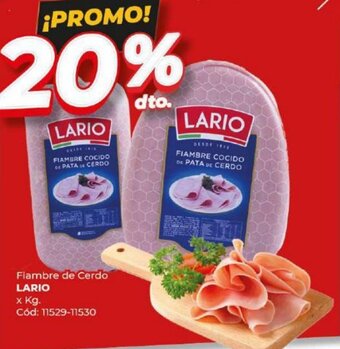 Diarco Fiambre de Cerdo LARIO x kg oferta
