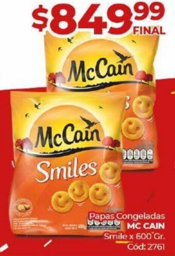 Diarco Papas Congeladas MC CAIN Smile x 600 Gr. Cód: 2761 oferta