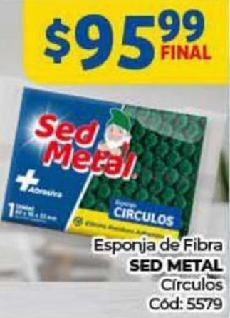Diarco Esponja de Fibra SED METAL Círculos Cód: 5579 oferta