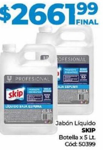 Diarco Jabón Líquido SKIP Botella x 5 Lt. oferta