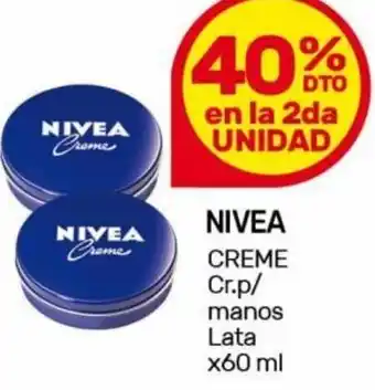 Nini Mayorista NIVEA CREME Cr.p/ manos Lata x60 ml oferta