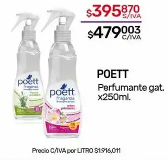 Nini Mayorista POETT Perfumante gat. x250ml. oferta